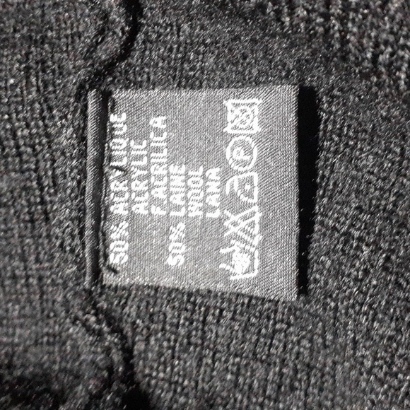 Lauren Vidal Paris Women's Wool Blend Knit Sweater Black Mock Neck Size Medium - Picture 7 of 8